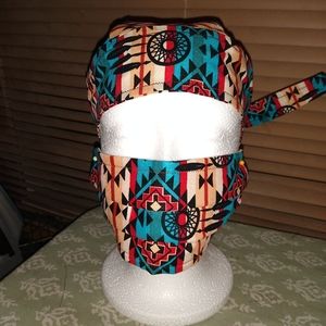 Face mask with filter and skull cap